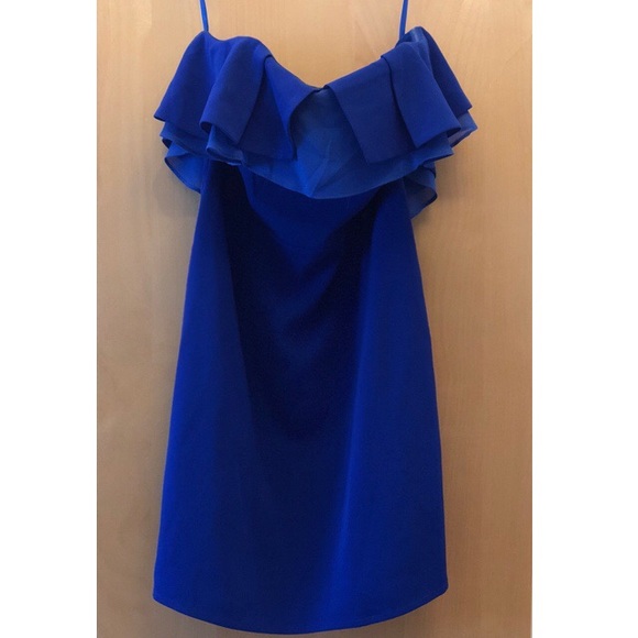 LULUS ROYAL BLUE STRAPLESS DRESS SMALL - Picture 7 of 8